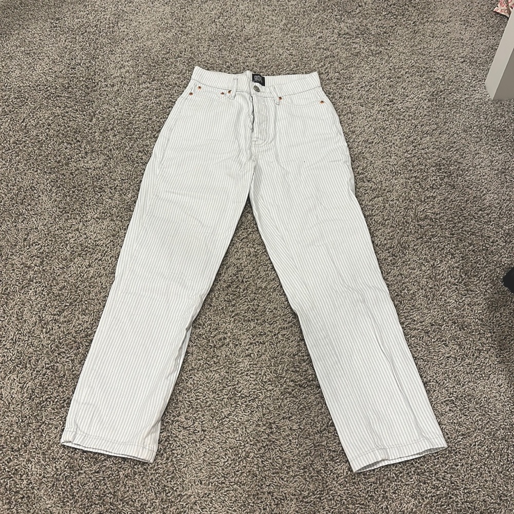 BDG Urban Outfitters Blue Striped Slim Straight Pants